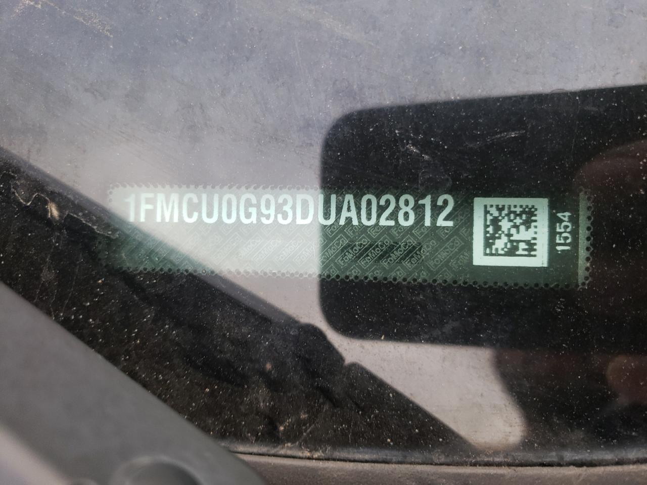Photo 10 from auction – 2013 FORD ESCAPE SE with VIN 1FMCU0G93DUA02812