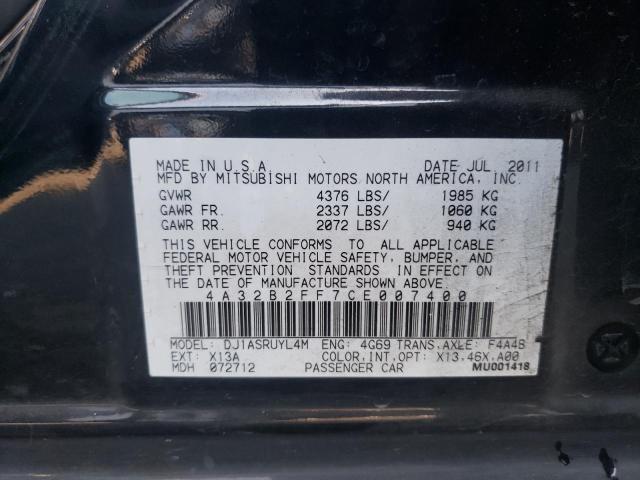 Photo 10 from auction – 2012 MITSUBISHI GALANT FE with VIN 4A32B2FF7CE007400