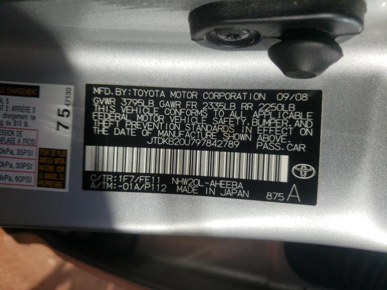 Photo 10 from auction – 2009 TOYOTA PRIUS with VIN JTDKB20U797842789
