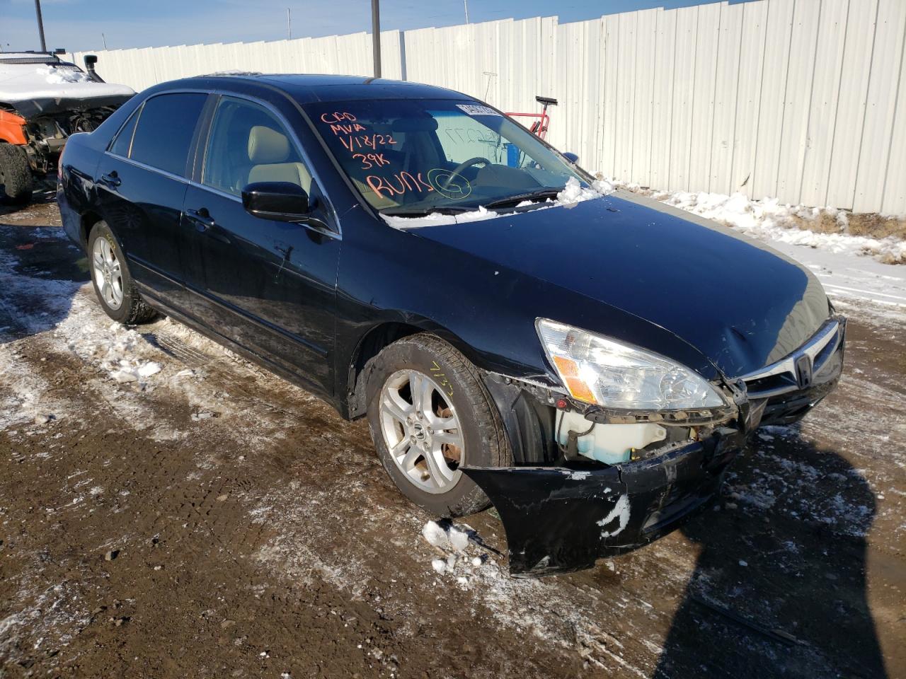 Photo 1 from auction – 2006 HONDA ACCORD with VIN 1HGCM56866A056296