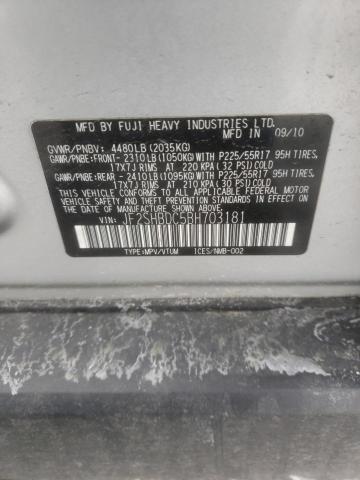 Photo 10 from auction – 2011 SUBARU FORESTER 2 with VIN JF2SHBDC5BH703181