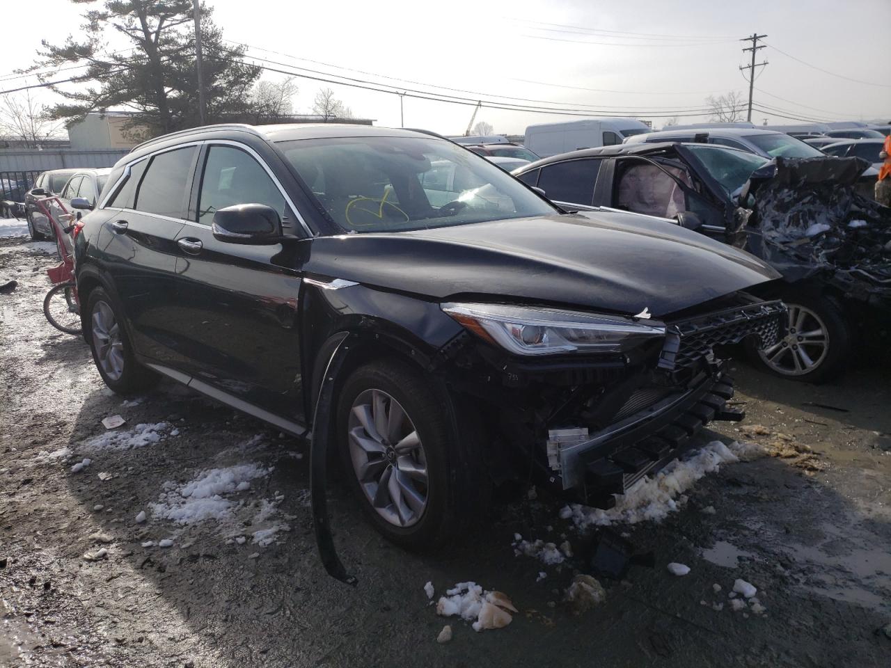 INFINITI QX50 LUXE 2021 with VIN 3PCAJ5BB0MF111653 - Photo from auction