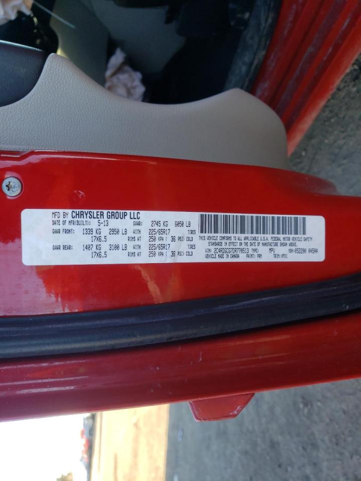 Photo 10 from auction – 2013 DODGE GRAND CARA with VIN 2C4RDGCG7DR770513