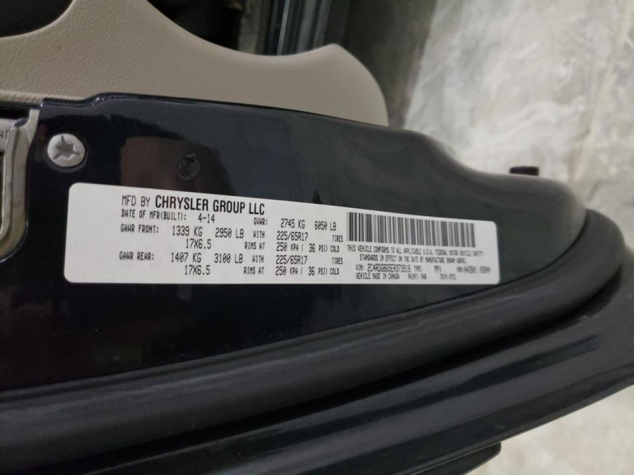 Photo 10 from auction – 2014 DODGE GRAND CARA with VIN 2C4RDGBG5ER373918