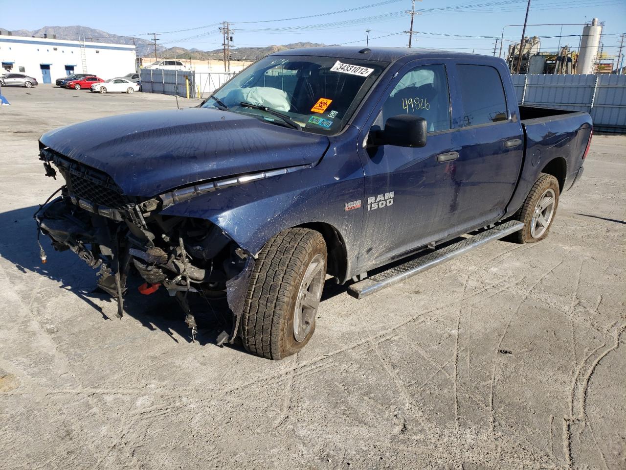 Photo 2 from auction – 2017 RAM 1500 ST with VIN 3C6RR7KT3HG735244