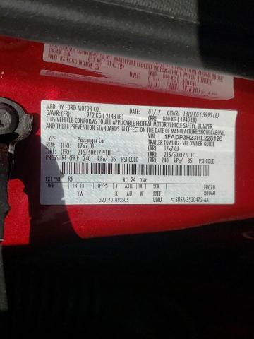 Photo 10 from auction – 2017 FORD FOCUS with VIN 1FADP3H23HL228126
