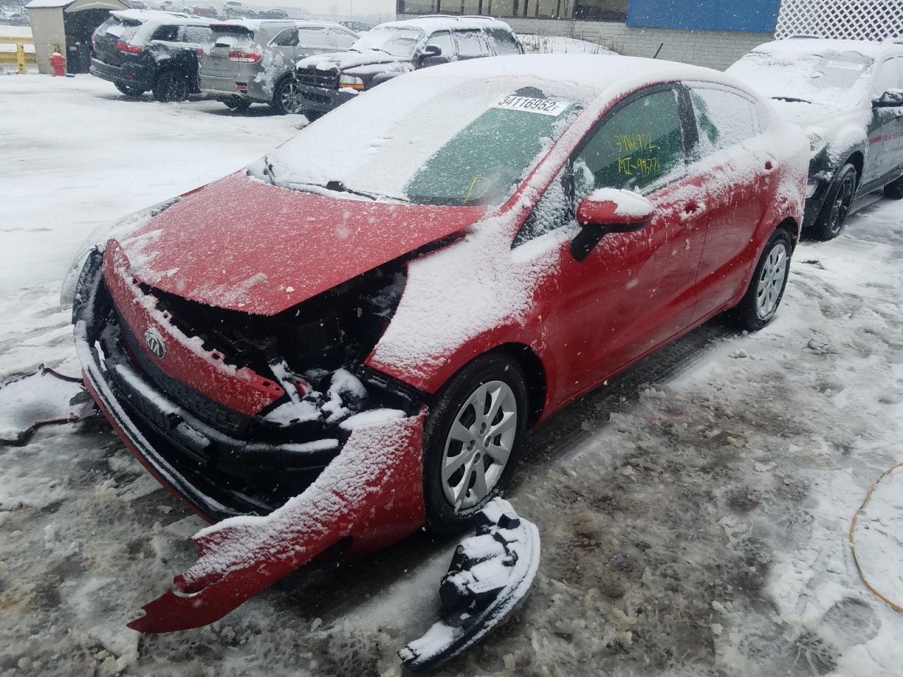Photo 2 from auction – 2013 KIA RIO LX with VIN KNADM4A33D6180855
