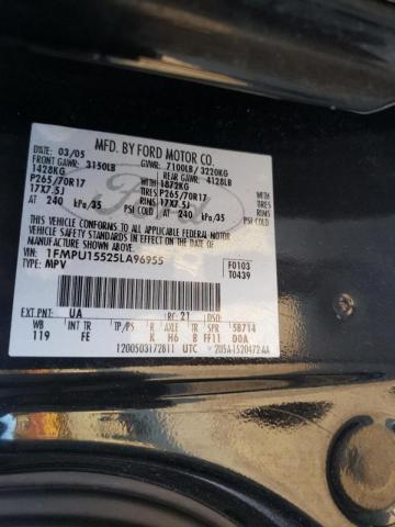 Photo 10 from auction – 2005 FORD EXPEDITION with VIN 1FMPU15525LA96955