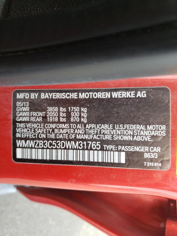 Photo 10 from auction – 2013 MINI COOPER COU with VIN WMWZB3C53DWM31765