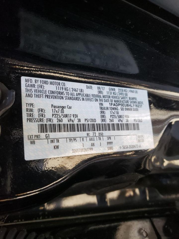 Photo 10 from auction – 2017 FORD C-MAX SE with VIN 1FADP5EU8HL118237