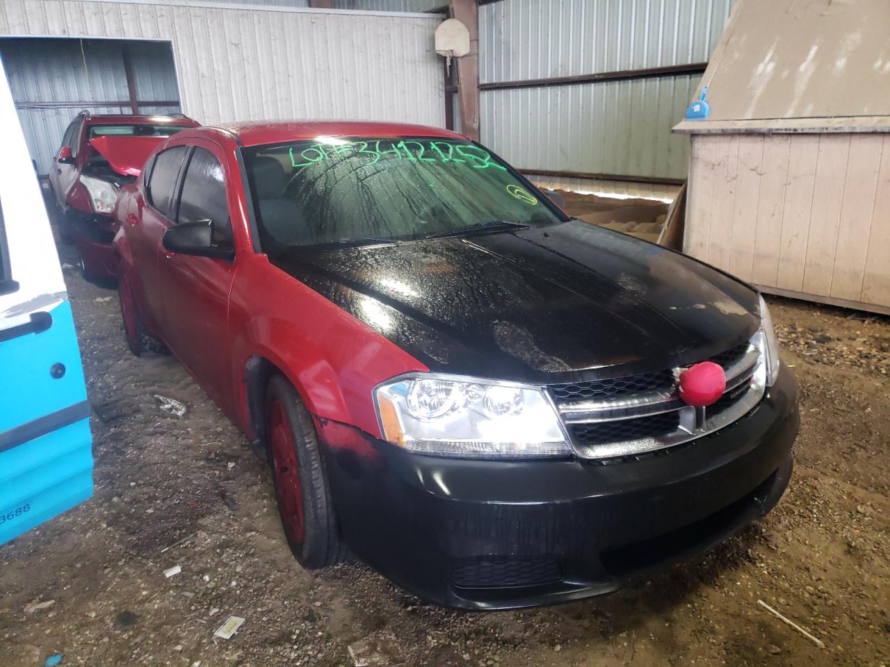 DODGE AVENGER SE 2013 with VIN 1C3CDZAB1DN534093 - Photo from auction