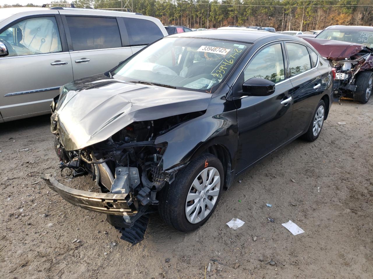 Photo 2 from auction – 2017 NISSAN SENTRA S with VIN 3N1AB7AP3HY357583