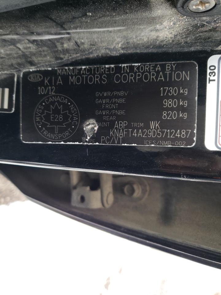 Photo 10 from auction – 2013 KIA FORTE LX with VIN KNAFT4A29D5712487