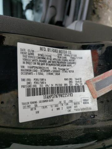 Photo 10 from auction – 2009 FORD FOCUS SEL with VIN 1FAHP37N79W225193