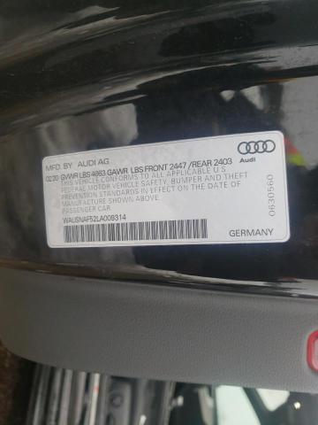 Photo 10 from auction – 2020 AUDI A5 PREMIUM with VIN WAUSNAF52LA009314
