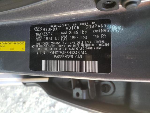 Photo 10 from auction – 2017 HYUNDAI ACCENT SE with VIN KMHCT5AE6HU346744