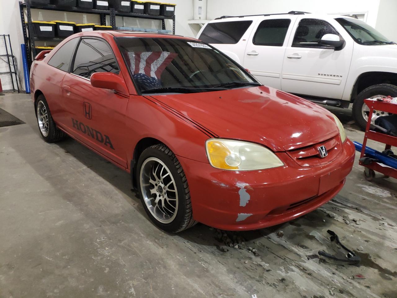 HONDA CIVIC SI 2001 with VIN 1HGEM229X1L106927 - Photo from auction