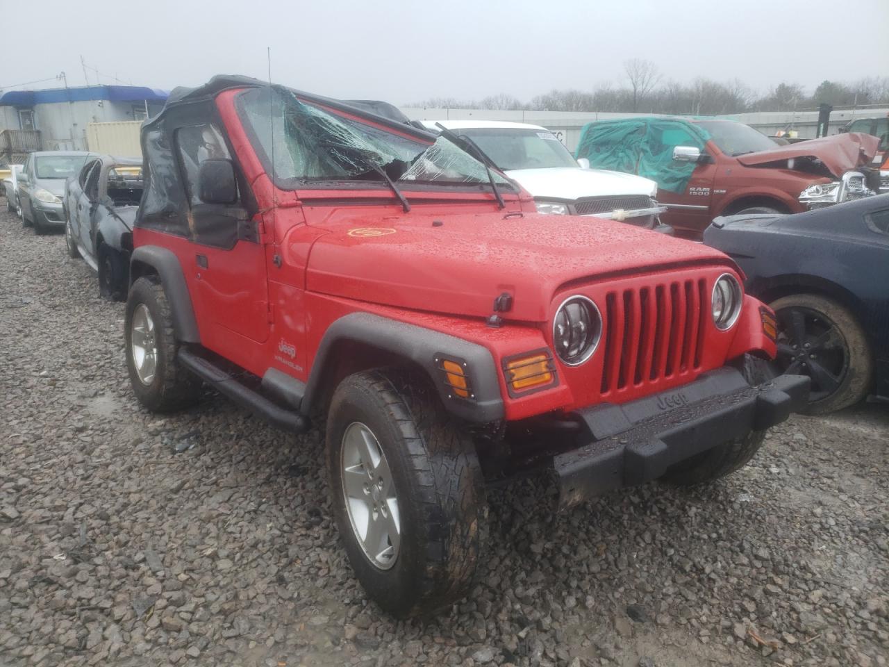 JEEP WRANGLER / 2003 with VIN 1J4FA29113P372449 - Photo from auction