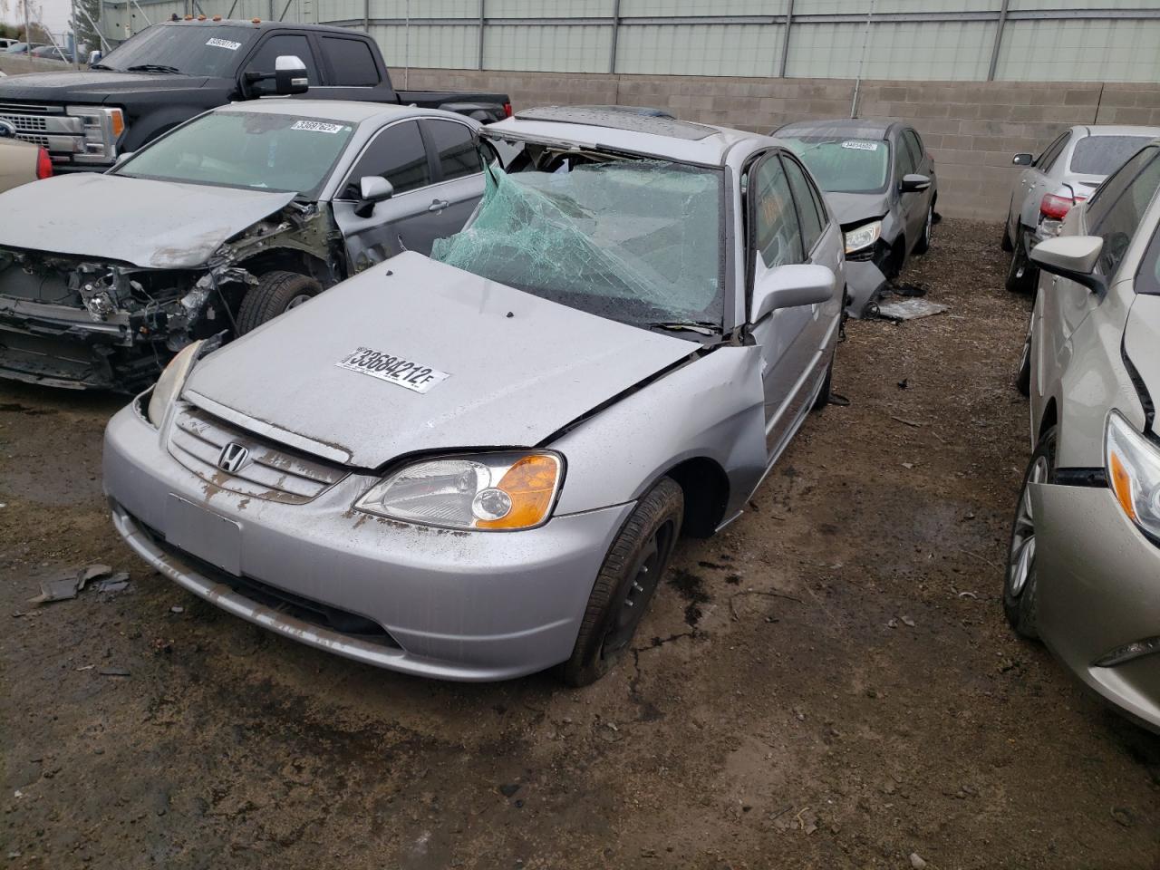 Photo 2 from auction – 2001 HONDA CIVIC EX with VIN 2HGES26701H519211