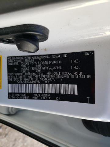 Photo 10 from auction – 2018 TOYOTA HIGHLANDER with VIN 5TDBZRFH2JS490696