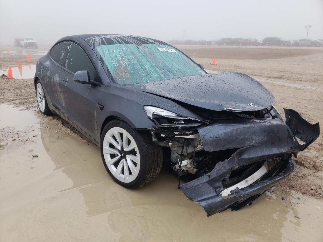 TESLA MODEL 3 2021 with VIN 5YJ3E1EB9MF916195 - Photo from auction