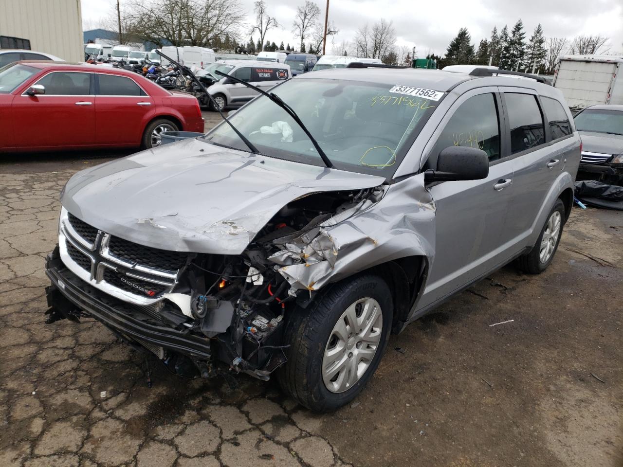 Photo 2 from auction – 2018 DODGE JOURNEY SE with VIN 3C4PDCAB6JT531860