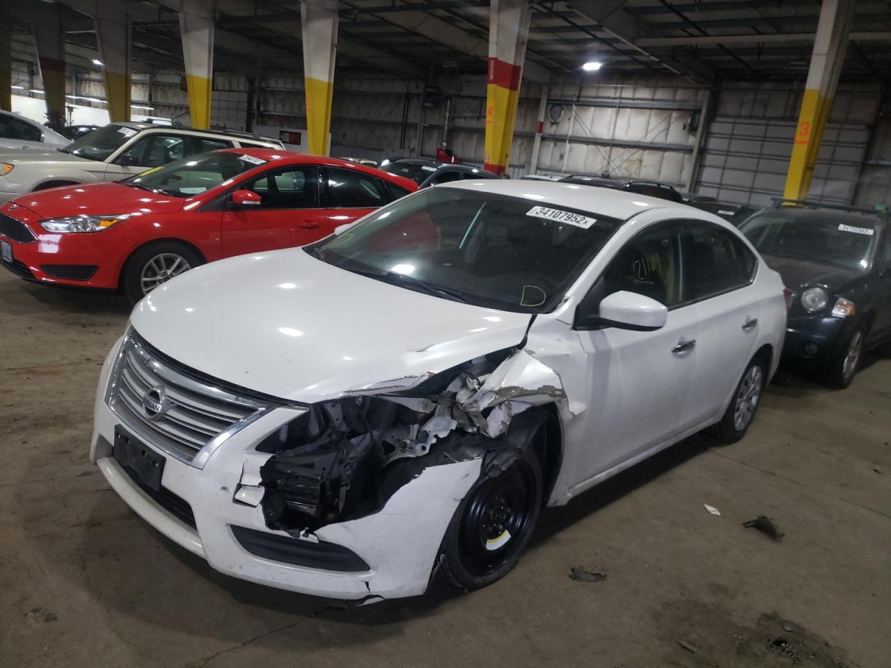 Photo 2 from auction – 2014 NISSAN SENTRA S with VIN 3N1AB7AP1EL625734