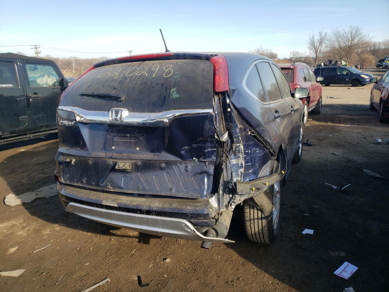 Photo 4 from auction – 2016 HONDA CR-V EX with VIN 3CZRM3H58GG721258