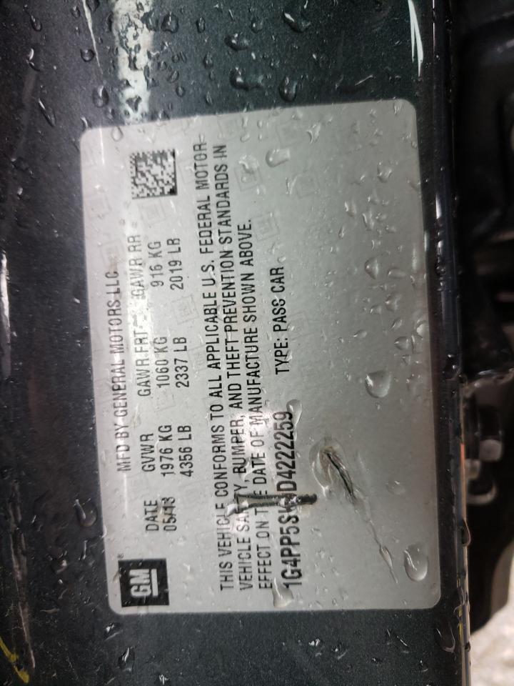 Photo 10 from auction – 2013 BUICK VERANO with VIN 1G4PP5SK9D4222259