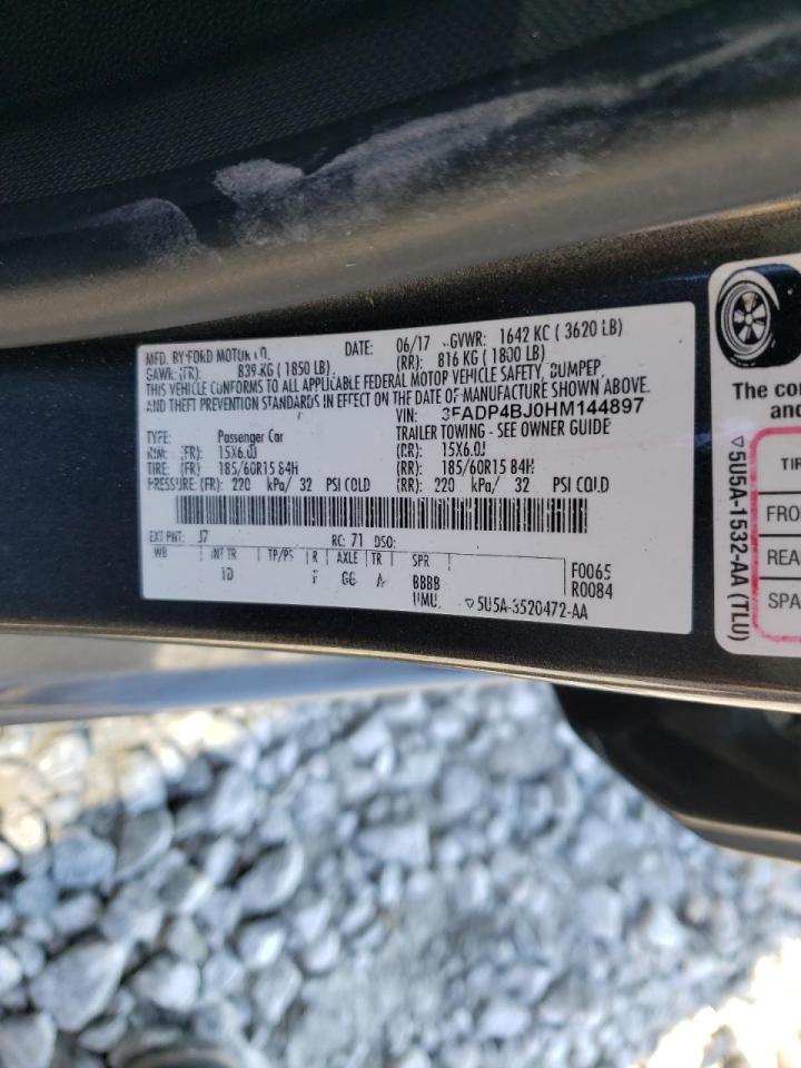 Photo 10 from auction – 2017 FORD FIESTA SE with VIN 3FADP4BJ0HM144897