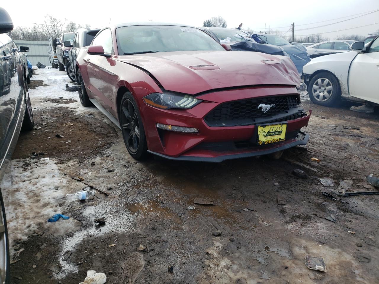 FORD MUSTANG 2018 with VIN 1FA6P8TH4J5161628 - Photo from auction