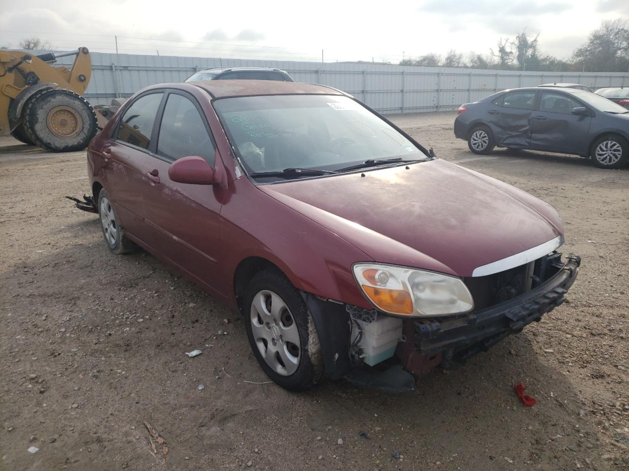 KIA SPECTRA EX 2007 with VIN KNAFE122575446896 - Photo from auction