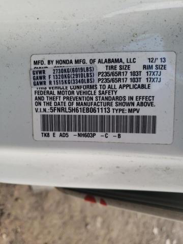 Photo 10 from auction – 2014 HONDA ODYSSEY EX with VIN 5FNRL5H61EB061113