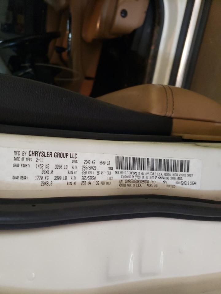 Zdjęcie 10 z aukcji – 2011 DODGE DURANGO CI z VIN 1D4RE5GG3BC639678