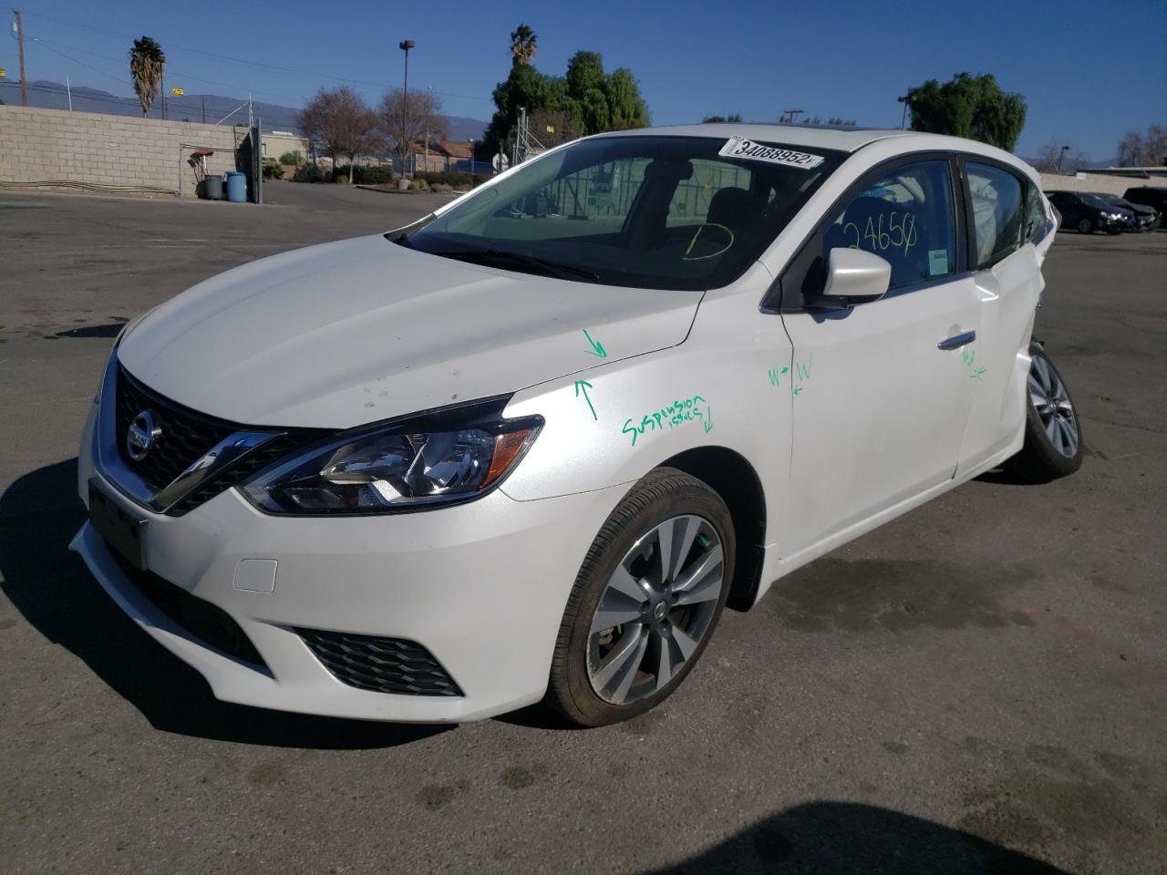 Photo 2 from auction – 2019 NISSAN SENTRA S with VIN 3N1AB7AP1KY209116