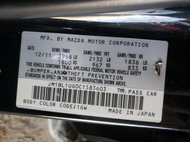 Photo 10 from auction – 2012 MAZDA 3 I with VIN JM1BL1UG0C1583603