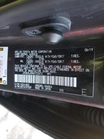 Photo 10 from auction – 2019 TOYOTA 4RUNNER SR with VIN JTEBU5JRXK5722410