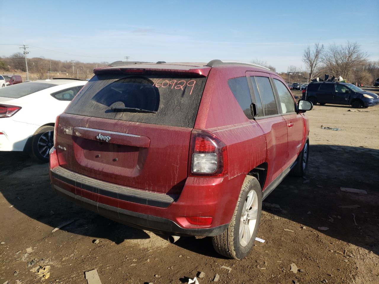Photo 4 from auction – 2016 JEEP COMPASS SP with VIN 1C4NJDBB6GD518416