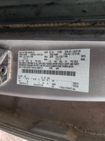 Photo 10 from auction – 2016 FORD ESCAPE S with VIN 1FMCU0F71GUC36872