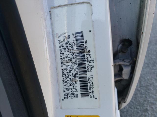 Photo 10 from auction – 2002 TOYOTA PRIUS with VIN JT2BK18U320055800