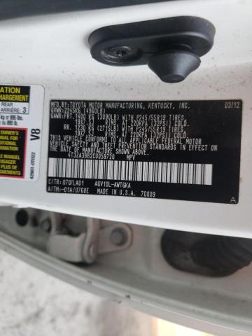 Photo 10 from auction – 2012 TOYOTA VENZA LE with VIN 4T3ZA3BB2CU059720