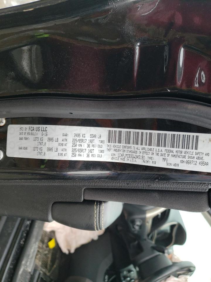 Photo 10 from auction – 2016 JEEP CHEROKEE L with VIN 1C4PJMCB3GW345191