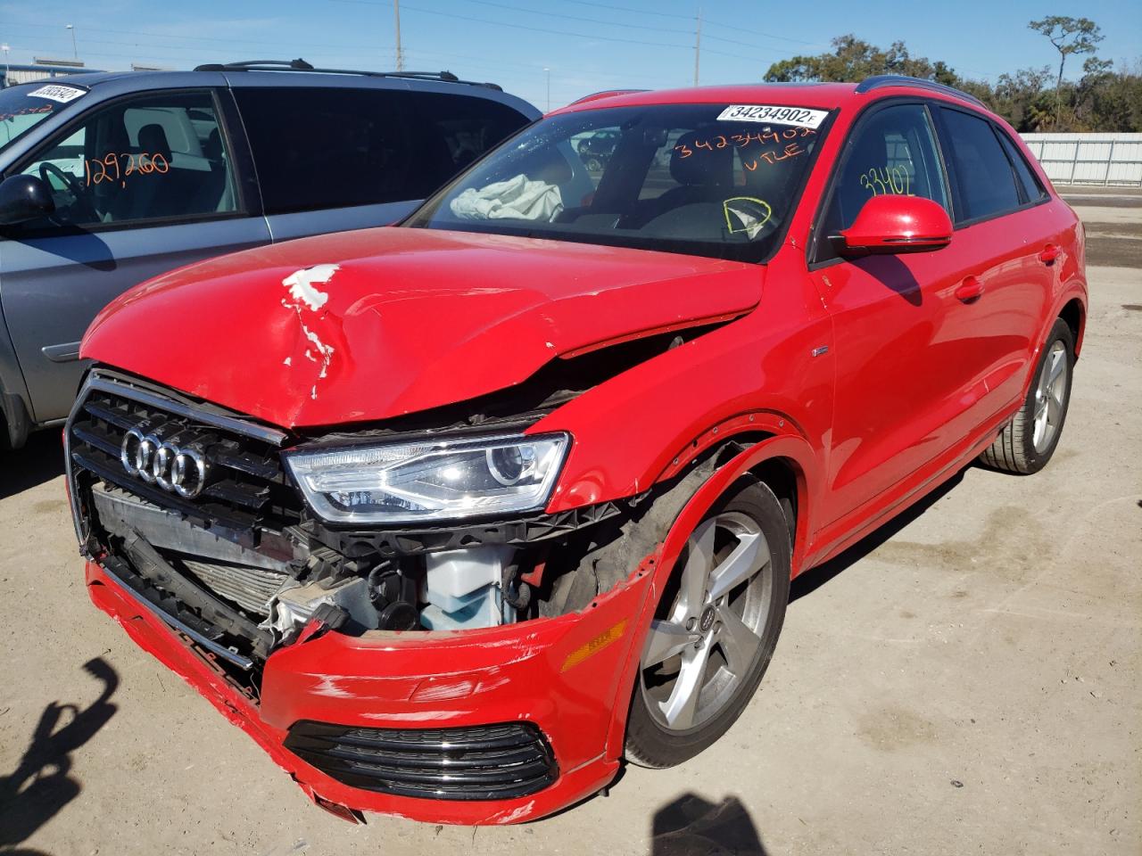 Photo 2 from auction – 2018 AUDI Q3 PREMIUM with VIN WA1BCCFS0JR028494