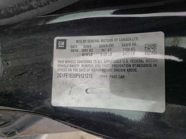 Photo 10 from auction – 2015 CHEVROLET CAMARO LT with VIN 2G1FE1E30F9121218