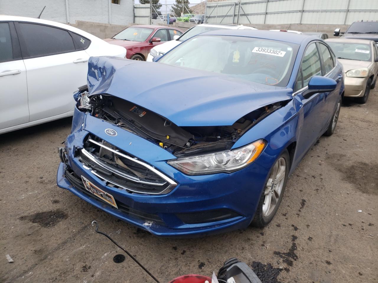 Photo 2 from auction – 2018 FORD FUSION SE with VIN 3FA6P0HD9JR218331