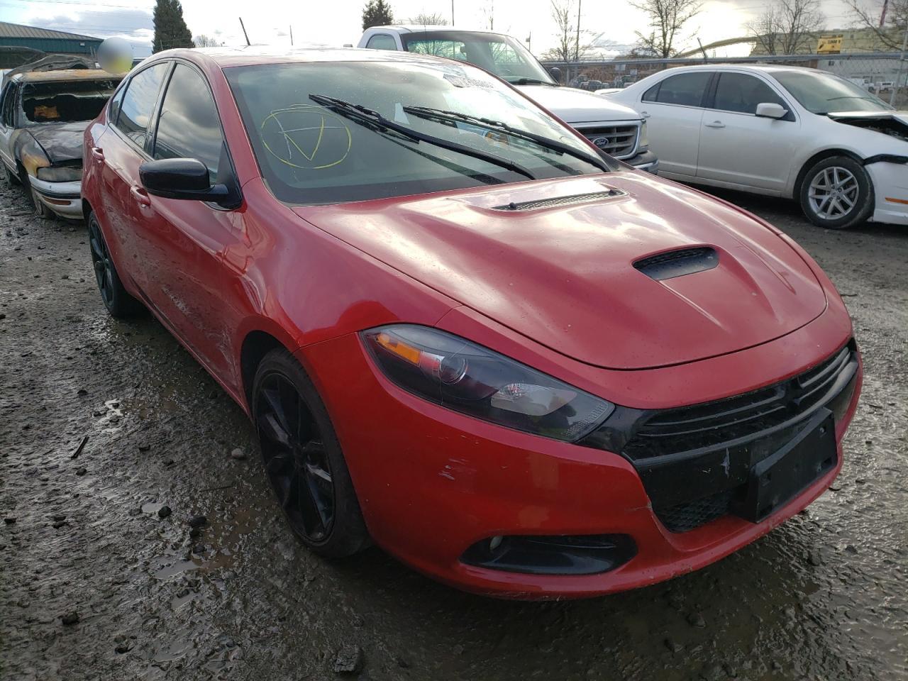 DODGE DART GT SP 2016 with VIN 1C3CDFGB9GD817194 - Photo from auction