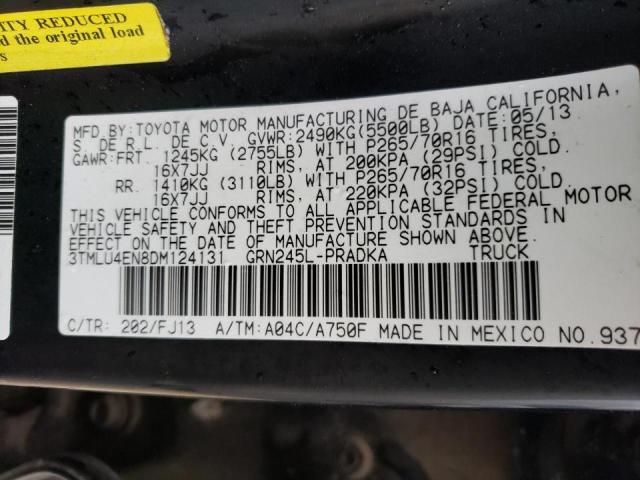 Photo 10 from auction – 2013 TOYOTA TACOMA DOU with VIN 3TMLU4EN8DM124131