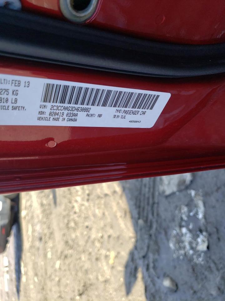 Photo 10 from auction – 2013 CHRYSLER 300 with VIN 2C3CCAAG3DH630882