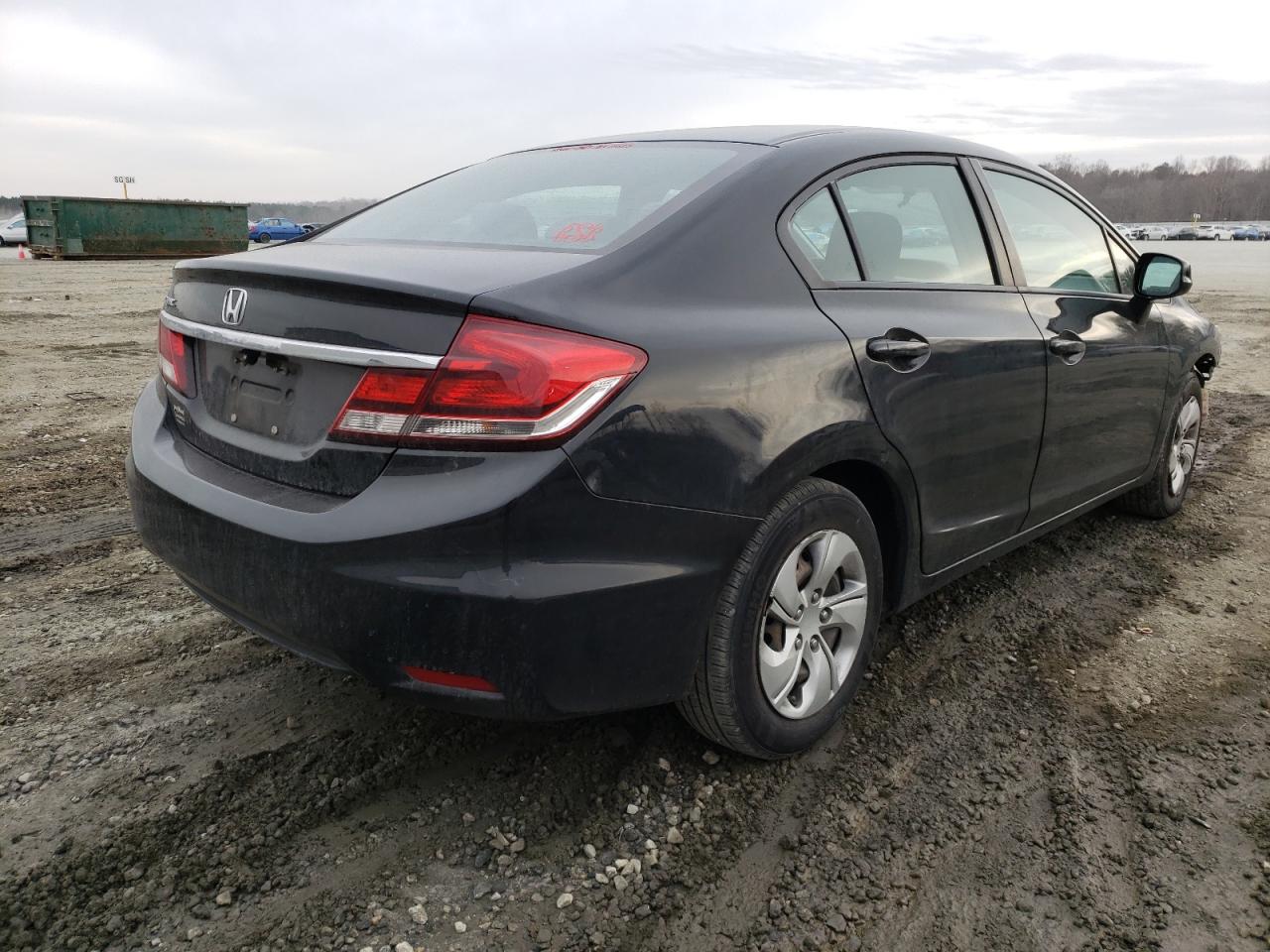 Photo 4 from auction – 2013 HONDA CIVIC LX with VIN 19XFB2F5XDE035208