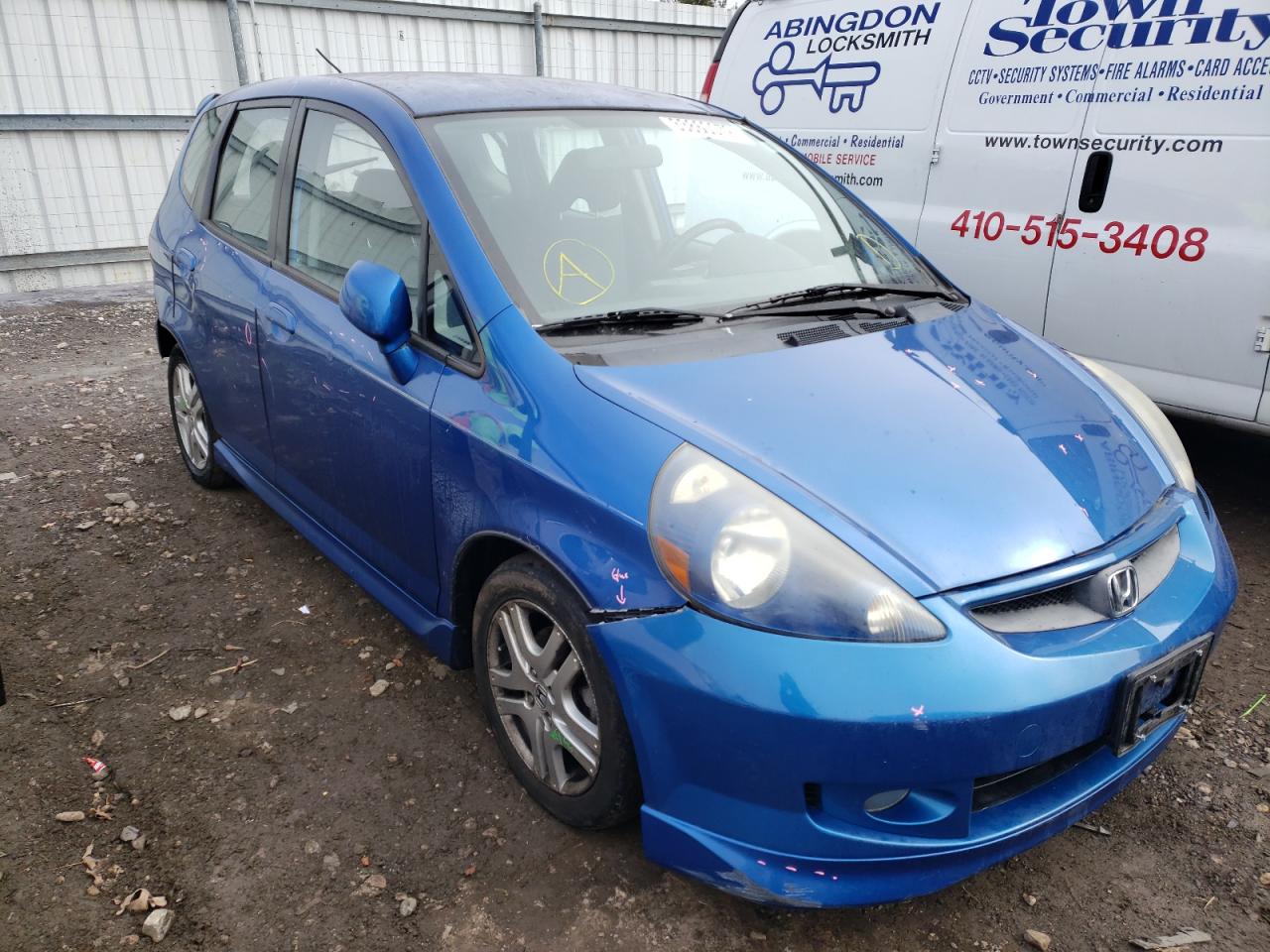 HONDA FIT S 2007 with VIN JHMGD38657S021615 - Photo from auction